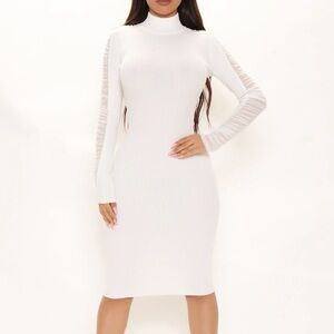White Sweater Dress Fashion Nova